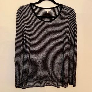 Eileen Fisher black and white sweater size small